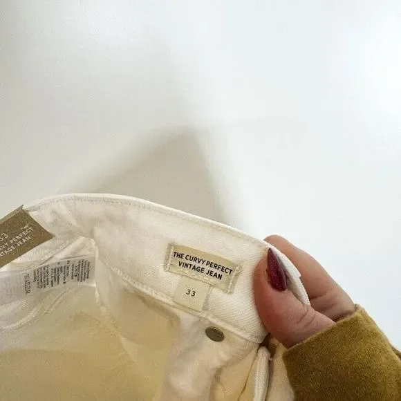 Madewell The Curvy Perfect Vintage‎ Jeans Womens High Waist Tapered Denim 33 NWT - Picture 8 of 11